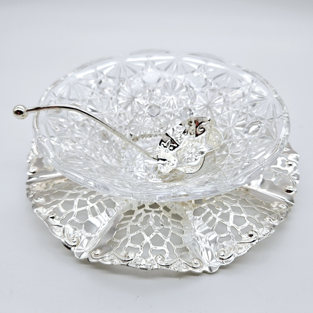 QUEEN ANNE | silver plated party dish set
